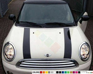 Sticker Stripes for mini cooper s hood 2001 2002 2003 2004 2005 2006 2007 2008