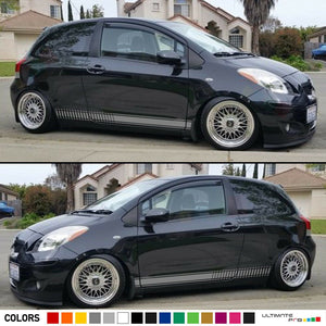 Sticker Vinyl Decal Graphic Stripe Body Kit for Toyota Yaris RS Racing Door Side