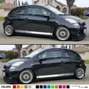 Sticker Vinyl Decal Graphic Stripe Body Kit for Toyota Yaris RS Racing Door Side