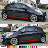 Sticker Vinyl Decal Graphic Stripe Body Kit for Toyota Yaris RS Racing Door Side