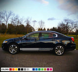 Sticker Vinyl Decal Stripe Kit for Lincoln MKS Exhaust Visor Turbo sport Wing