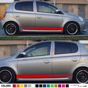 Sticker Vinyl Decal Stripe Kit for Toyota Yaris RS Vitz TS XP10 Exhaust Visor