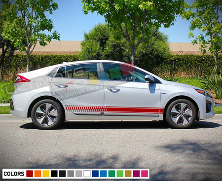 Stickers Decal for Hyundai Ioniq Stripes Graphics Door Trim Kit sport fender