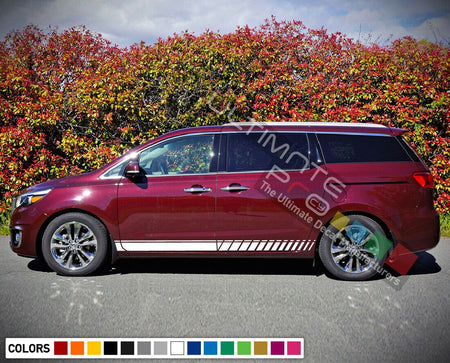 Stickers Decal for KIA Sedona Stripes Graphics Door Trim Kit Front Grille 2017