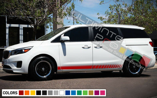 Stickers Decal for KIA Sedona Stripes Graphics Door Trim Kit Front Grille 2017
