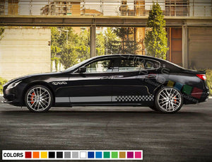 Stickers Decal for Maserati Quattroporte Stripes chrome seat carbon hood sport