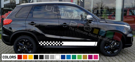 Stickers Decal for Suzuki Vitara Stripe chrome side door mirror lift springs bar