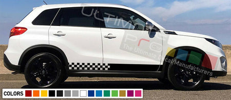 Stickers Decal for Suzuki Vitara Stripe chrome side door mirror lift springs bar