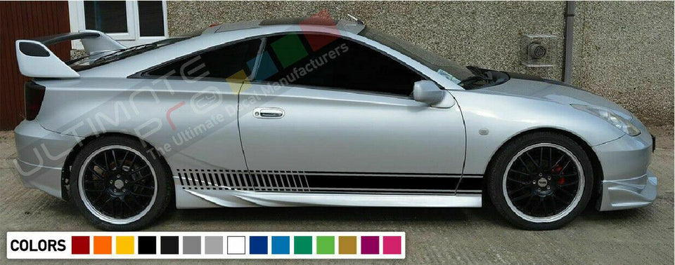 Stickers Decal for Toyota Celica ZZT231 GT-S Stripe Body Kit Lip Spoiler Bumper