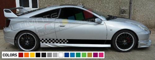 Stickers Decal for Toyota Celica ZZT231 GT-S Stripe body Sport mirror carbon lip