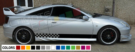 Stickers Decal for Toyota Celica ZZT231 GT-S Stripe body Sport mirror carbon lip