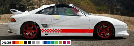 Stickers Decal for Toyota MR2 mrs twin-cam Stripes Graphics door body part lip