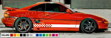 Stickers Decal for Toyota MR2 mrs twin-cam Stripes Graphics door body part lip
