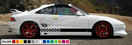 Stickers Decal for Toyota MR2 mrs twin-cam Stripes Graphics door body part lip