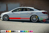 Stickers Decal for Volkswagen VW jetta Stripes coupe Corsar door body kit mirror
