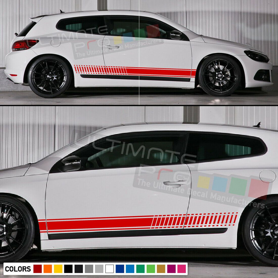 Stickers Decal for VW Volkswagen Scirocco Racing Stripe Kit Xenon Headlights lip