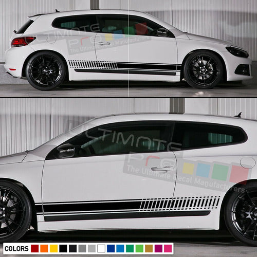 Stickers Decal for VW Volkswagen Scirocco Racing Stripe Kit Xenon Headlights lip