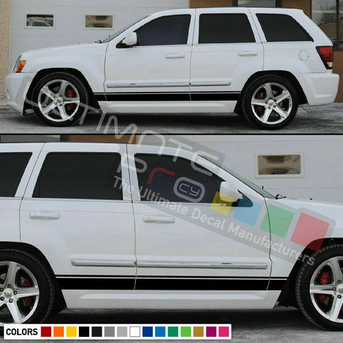 Stickers Decal Stripe for Jeep Grand Cherokee WK2 2005 2006 2007 2008 2009 2010