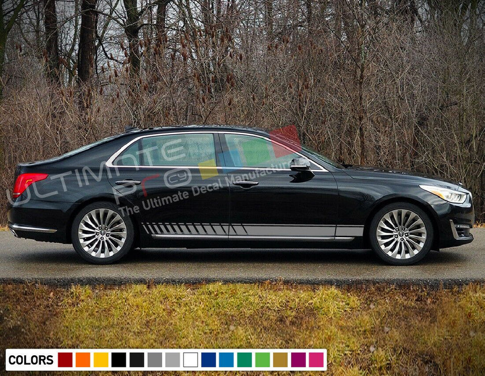 Stickers for Genesis G90 Stripes door body kit sticker mirror light head Sport