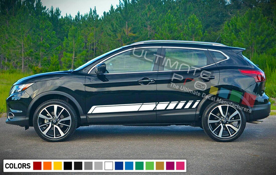 Stickers for Nissan Rogue Stripes Graphics door rabbit kit rear bumper arm Lip