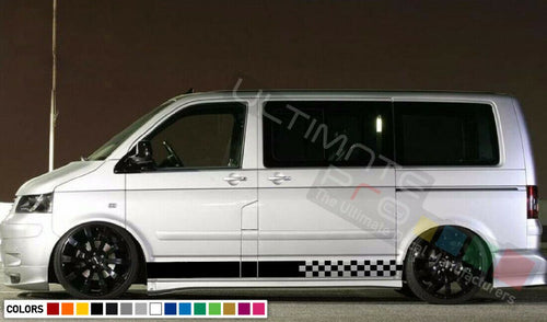 Stickers for VW Volkswagen Transporter Stripe body door sticker T5 Van 2007 2018