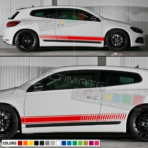 Stickers Stripe for VW Volkswagen Scirocco Racing Facelift GTS 2015 2016 2017