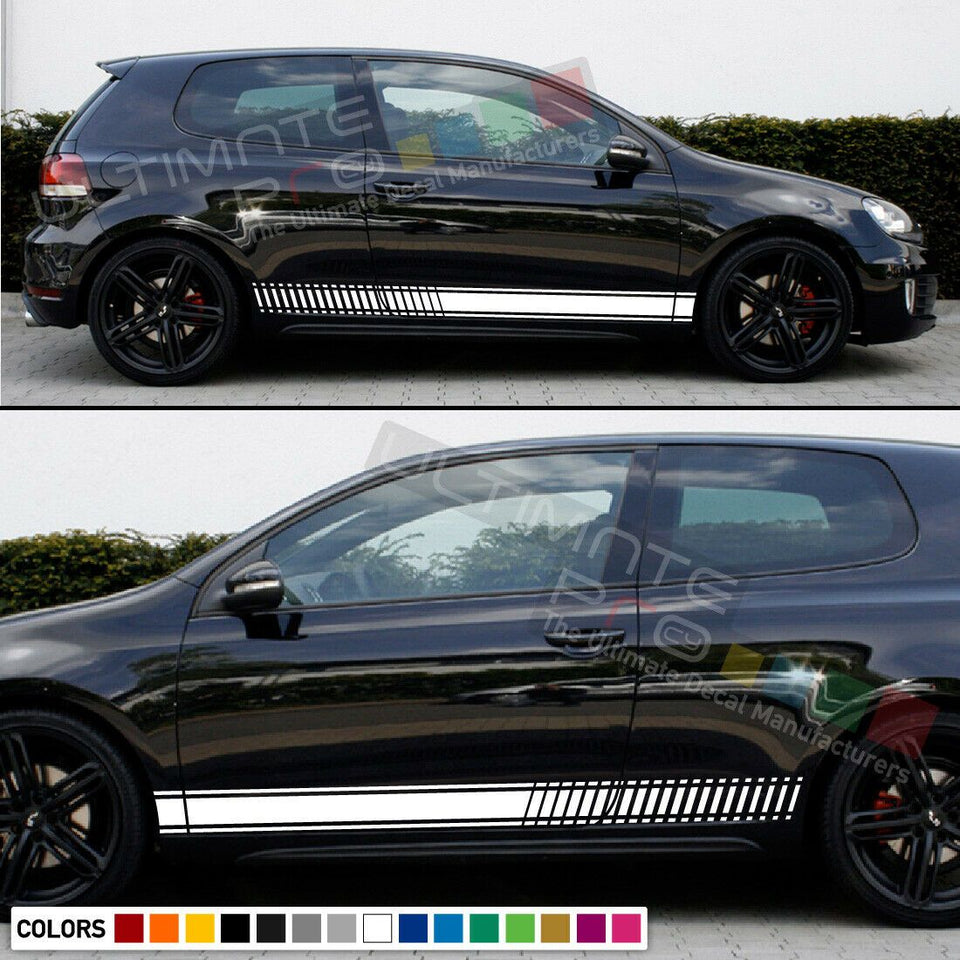 Stickers Stripes for Volkswagen VW Golf GTI Kit Bumper lip Light Cover gt carbon