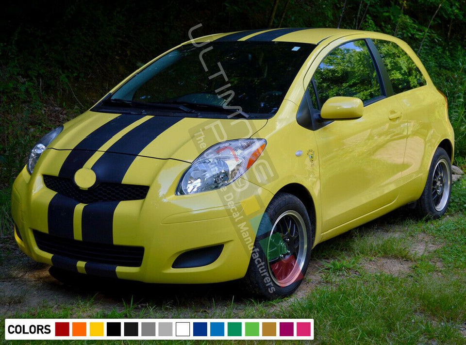 Stripe Body Kit Sticker Decal for Toyota Yaris XP90 Lip Spoiler Headlight Lamp