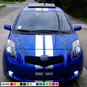 Stripe Body kit Sticker Decal Graphic for Toyota Yaris Vitz XP90 RS Wing Hood TS