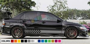 Stripe decal For Mitsubishi lancer evo 7 8 9 racing sport lower body stripes