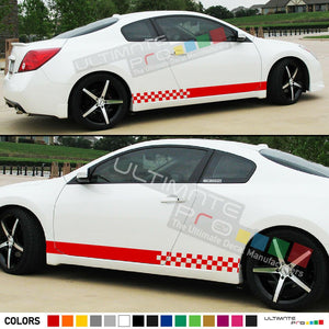 Stripe Decal kit for Nissan Altima xenon side front CARBON light mirror lip tune