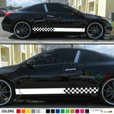 Stripe Decal kit for Nissan Altima xenon side front CARBON light mirror lip tune