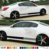 Stripe Decal kit for Nissan Altima xenon side front CARBON light mirror lip tune