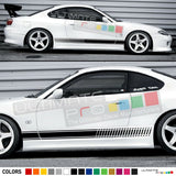 Stripe Decal Stripe Kit for Nissan Silvia Light Body Mirror Cover Bumper Panel