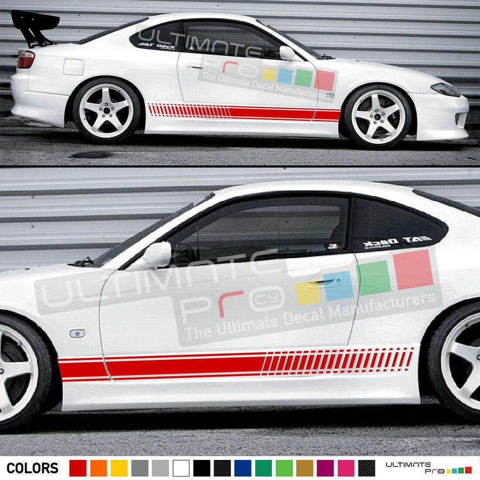 Stripe Decal Stripe Kit for Nissan Silvia Tuning Door Sill Wing Hood Skirt Coil