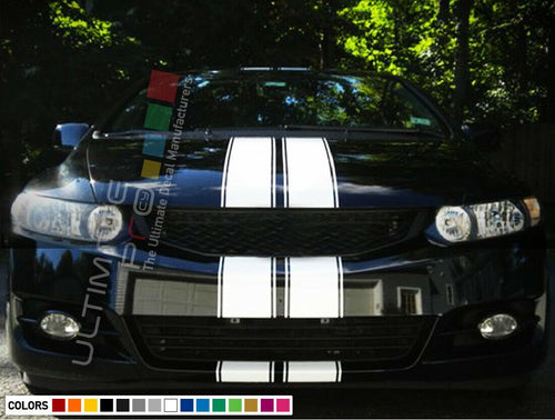 Stripe Kit Sticker Graphic Decal for Honda Civic Type R 2009 Sport Spoiler Lip