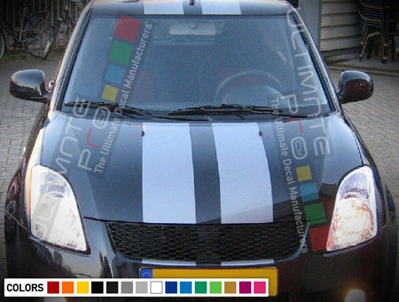 Stripe Kit Sticker Graphic Decal for Suzuki Swift 3 5 Door Cover Sill Flare Trim