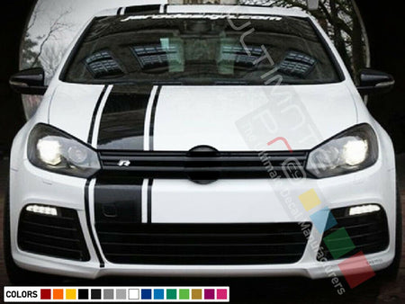 Stripe Kit Sticker Graphic Decal for VW Golf MK 6 GTI Headlight Wing Mirror Lip