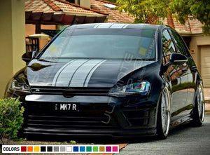 Stripe Kit Sticker Graphic Decal for VW Volkswagen Golf MK7 Hood Spoiler Bumper