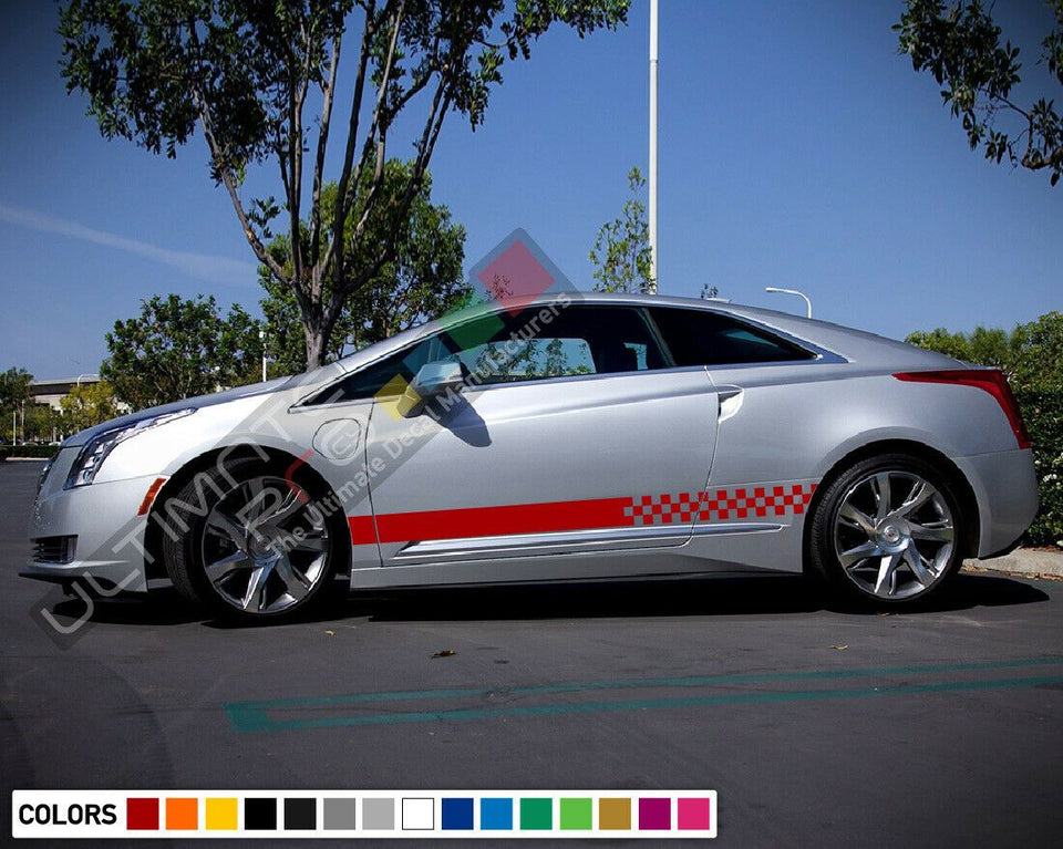 Stripe Kit Sticker Vinyl Decal for Cadillac ELR Grille Bumper Exhaust Hood Turbo