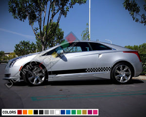 Stripe Kit Sticker Vinyl Decal for Cadillac ELR Grille Bumper Exhaust Hood Turbo