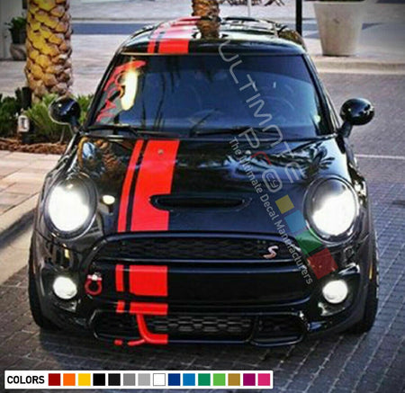 Stripe Kit Sticker Vinyl Decal for Mini Cooper S Hatch Side Mirror Cover JCW F55