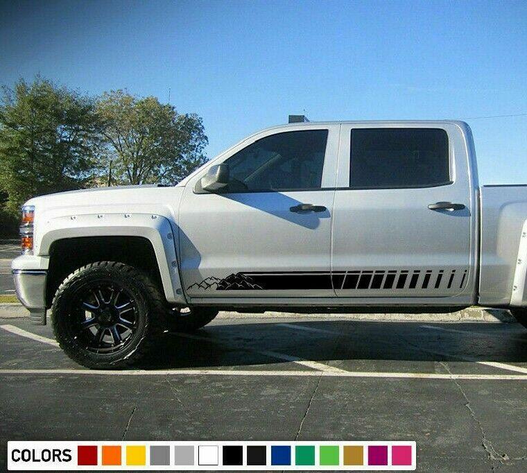 Stripe Sticker kit for Chevrolet Silverado mountain fender leaf lift shackle tip