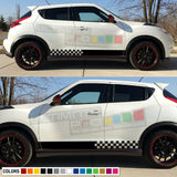 Stripes Decal kit for Nissan Juke Side CARBON light mirror lip tune head cover