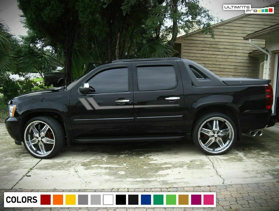 Stripes Decal Sticker Kit for Chevrolet Avalanche mirror Door Edge Guard line