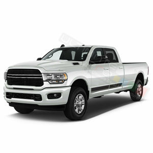 Stripes Side Door Scratch Stripes Wrap Decal Sticker for Dodge Ram Crew Cab 3500