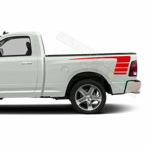 Stripes Wrap Side Doors Mirror Decal Sticker for Dodge Regular Cab 2500 str8