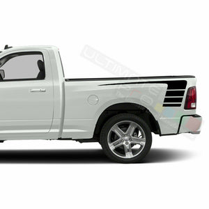 Stripes Wrap Side Doors Mirror Decal Sticker for Dodge Regular Cab 3500 str8