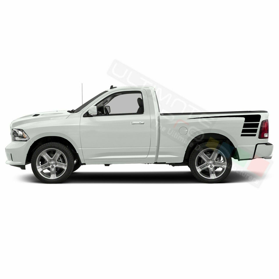 Stripes Wrap Side Doors Mirror Decal Sticker for Dodge Regular Cab 3500 str8