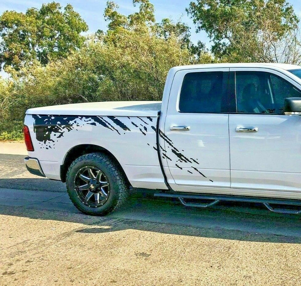 Tail Mud wrap Sticker kit for Dodge Ram leaf lift shackle turbo 2006- 2024